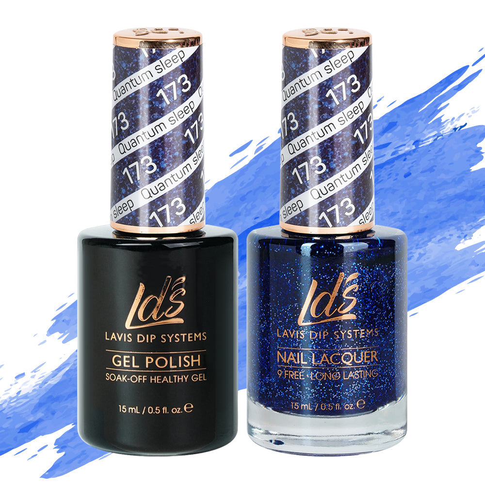 LDS Gel Nail Polish Duo - 173 Glitter Colors - Quantum Sleep by LDS sold by DTK Nail Supply