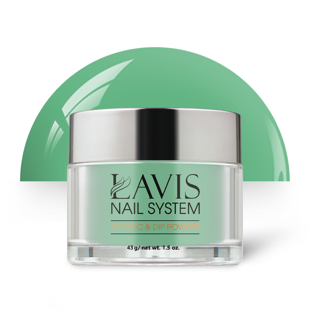 Lavis Acrylic Powder - 173 Frosted Emerald - Green Colors by LAVIS NAILS sold by DTK Nail Supply