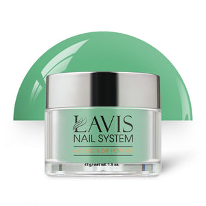 Lavis Acrylic Powder - 173 Frosted Emerald - Green Colors by LAVIS NAILS sold by DTK Nail Supply