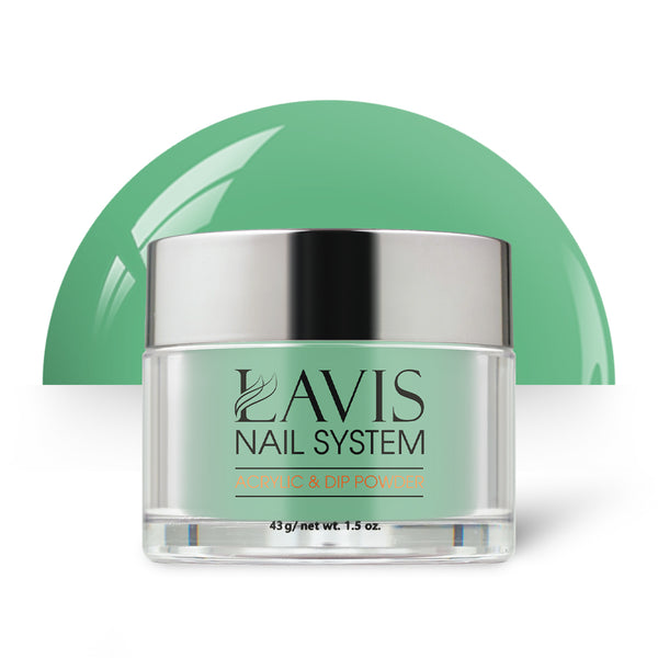 Lavis Acrylic Powder - 173 Frosted Emerald - Green Colors by LAVIS NAILS sold by DTK Nail Supply