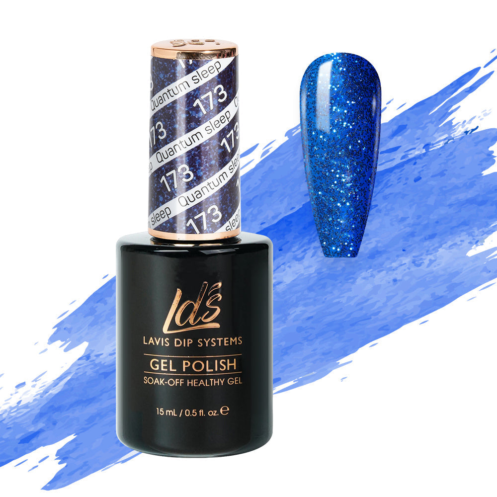 LDS Gel Polish 173 - Blue, Glitter Colors - Quantum Sleep