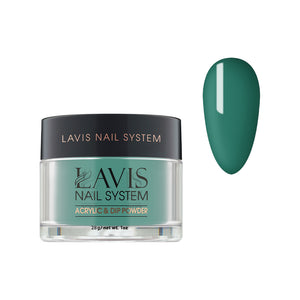 Lavis Acrylic Powder - 174 Thermal Spring - Green Colors by LAVIS NAILS sold by DTK Nail Supply