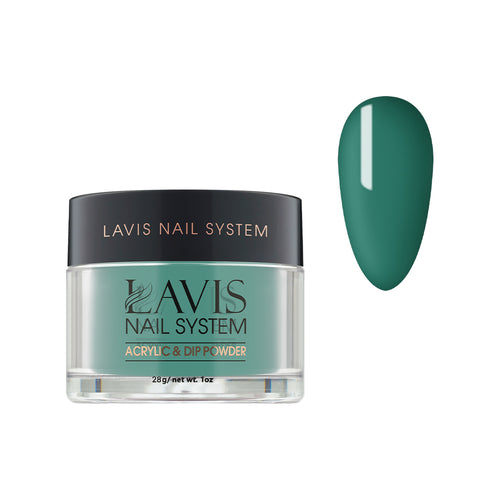 Lavis Acrylic Powder - 174 Thermal Spring - Green Colors by LAVIS NAILS sold by DTK Nail Supply