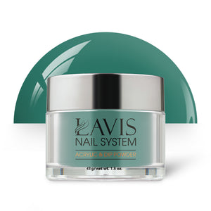 Lavis Acrylic Powder - 174 Thermal Spring - Green Colors by LAVIS NAILS sold by DTK Nail Supply