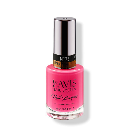 LAVIS Nail Lacquer - 175 Deep Pink - 0.5oz by LAVIS NAILS sold by DTK Nail Supply