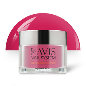 Lavis Acrylic Powder - 175 Deep Pink - Pink Colors by LAVIS NAILS sold by DTK Nail Supply
