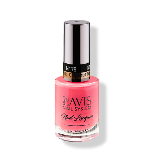 LAVIS Nail Lacquer - 178 Grapefruit Pink - 0.5oz by LAVIS NAILS sold by DTK Nail Supply