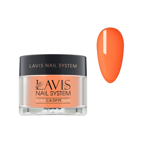 Lavis Acrylic Powder - 179 Knockout Orange - Orange Colors by LAVIS NAILS sold by DTK Nail Supply