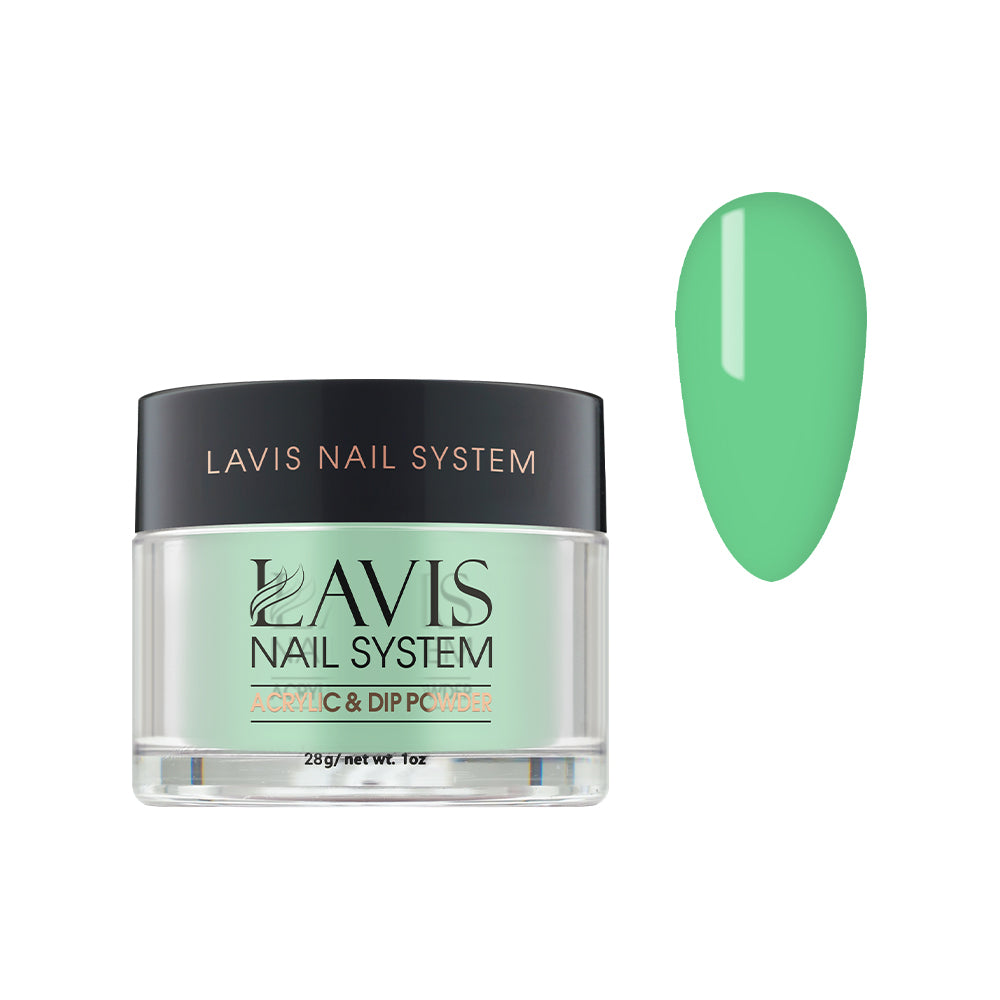 Lavis Acrylic Powder - 181 Green Picnic - Green Colors by LAVIS NAILS sold by DTK Nail Supply