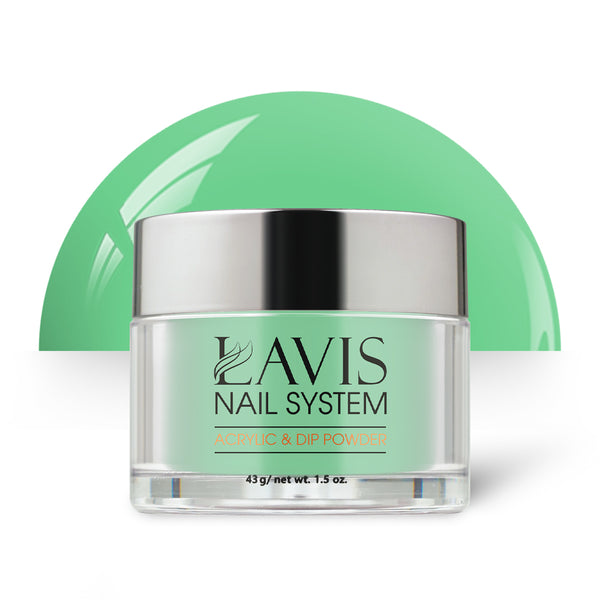 Lavis Acrylic Powder - 181 Green Picnic - Green Colors by LAVIS NAILS sold by DTK Nail Supply