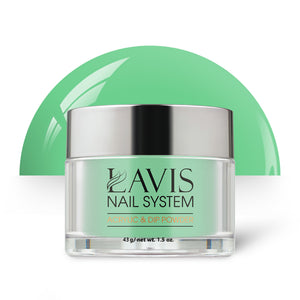 Lavis Acrylic Powder - 181 Green Picnic - Green Colors by LAVIS NAILS sold by DTK Nail Supply