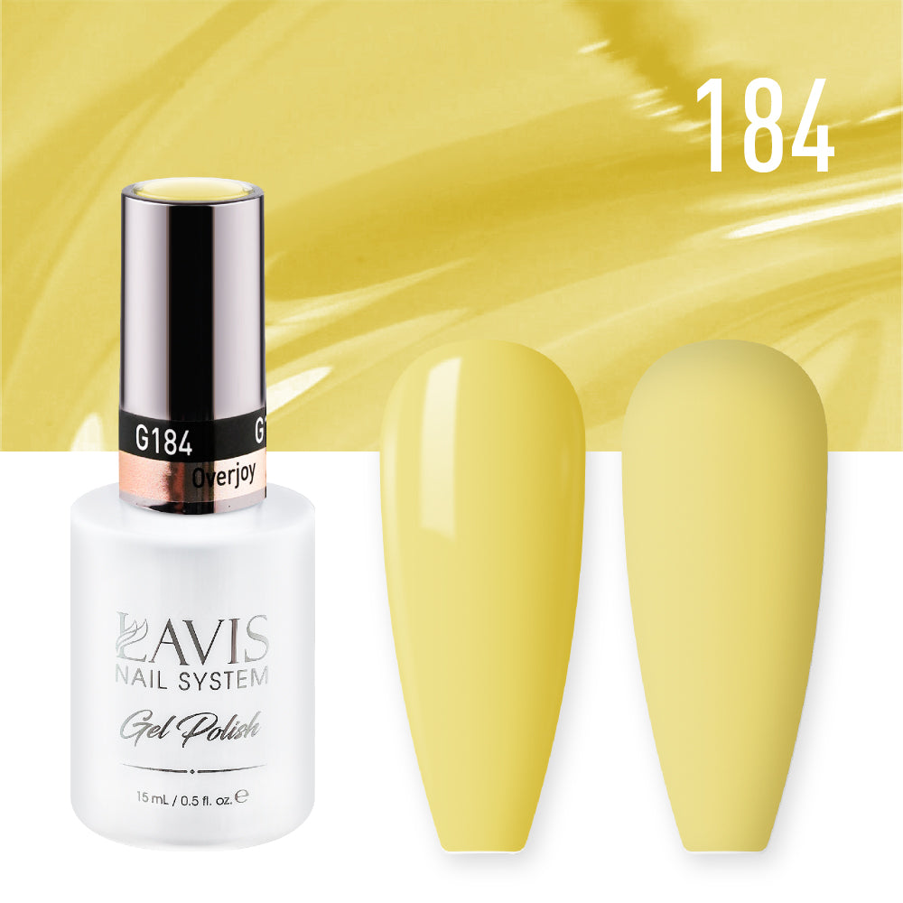 Lavis Gel Nail Polish Duo - 184 Yellow Colors - Overjoy by LAVIS NAILS sold by DTK Nail Supply