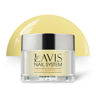  Lavis Acrylic Powder - 185 Lemon Twist - Yellow Colors by LAVIS NAILS sold by DTK Nail Supply