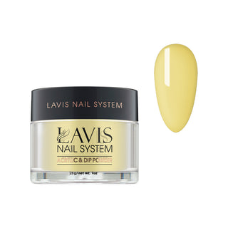  Lavis Acrylic Powder - 185 Lemon Twist - Yellow Colors by LAVIS NAILS sold by DTK Nail Supply