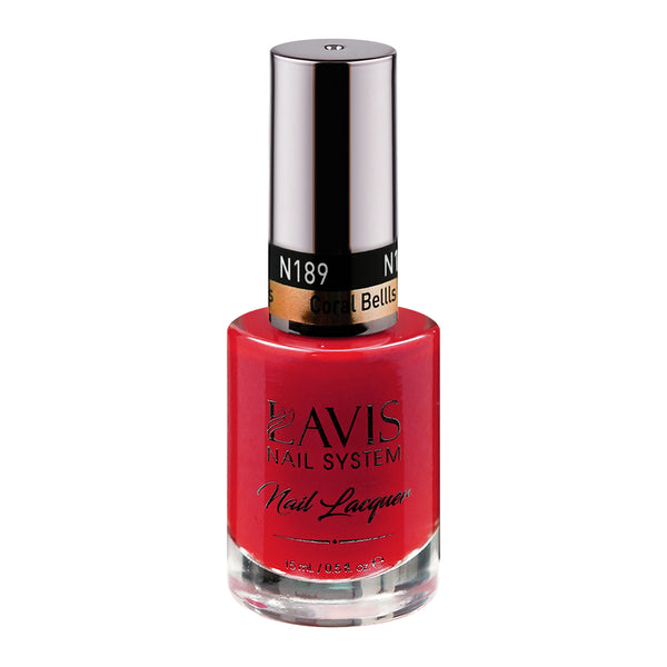 LAVIS Nail Lacquer - 189 Coral Bellls - 0.5oz by LAVIS NAILS sold by DTK Nail Supply