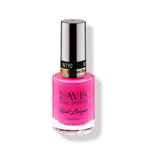 LAVIS Nail Lacquer - 190 Brilliant Rose - 0.5oz by LAVIS NAILS sold by DTK Nail Supply