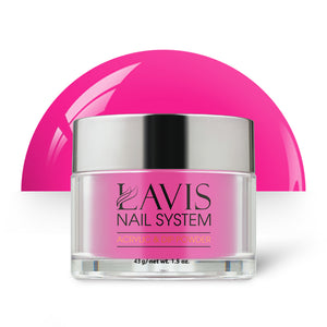 Lavis Acrylic Powder - 190 Brilliant Rose - Pink Colors by LAVIS NAILS sold by DTK Nail Supply
