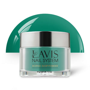 Lavis Acrylic Powder - 191 Jargon Jade - Green Colors by LAVIS NAILS sold by DTK Nail Supply