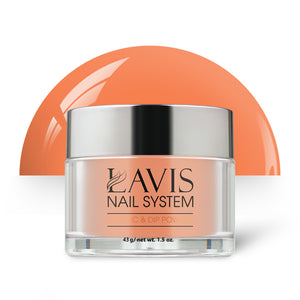 Lavis Acrylic Powder - 193 Tangerine - Coral Colors by LAVIS NAILS sold by DTK Nail Supply