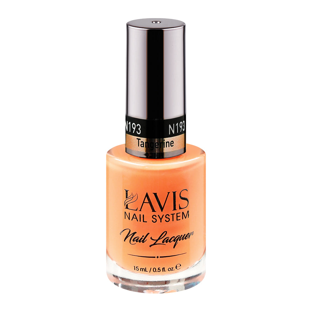 LAVIS Nail Lacquer - 193 Tangerine - 0.5oz by LAVIS NAILS sold by DTK Nail Supply