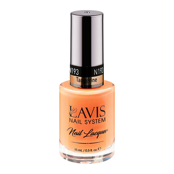 LAVIS Nail Lacquer - 193 Tangerine - 0.5oz by LAVIS NAILS sold by DTK Nail Supply