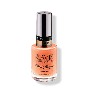 LAVIS Nail Lacquer - 195 Sunset - 0.5oz by LAVIS NAILS sold by DTK Nail Supply