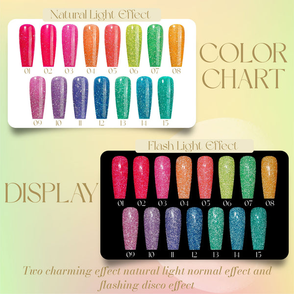 LAVIS Reflective R05 - 19 - Gel Polish 0.5 oz - Neon Lights Reflective Collection by LAVIS NAILS sold by DTK Nail Supply