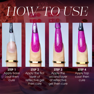LAVIS Reflective R05 - 16 - Gel Polish 0.5 oz - Neon Lights Reflective Collection by LAVIS NAILS sold by DTK Nail Supply