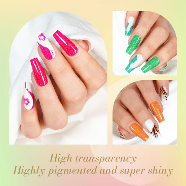 LAVIS Reflective R05 - 22 - Gel Polish 0.5 oz - Neon Lights Reflective Collection by LAVIS NAILS sold by DTK Nail Supply