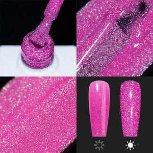 LAVIS Reflective R05 - 15 - Gel Polish 0.5 oz - Neon Lights Reflective Collection by LAVIS NAILS sold by DTK Nail Supply