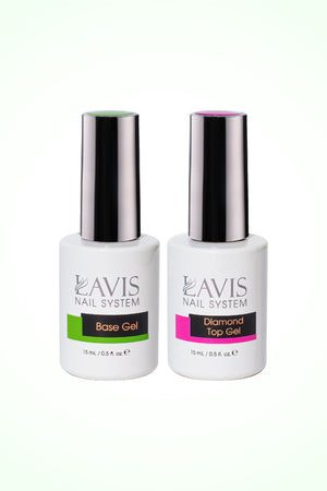 LAVIS Gel Base & Top - 0.5 oz by LAVIS NAILS sold by DTK Nail Supply