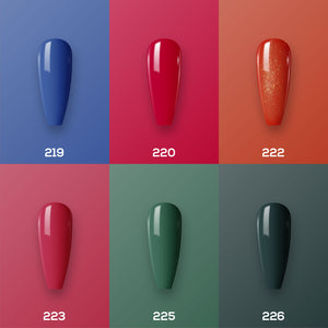 Lavis Nail Lacquer Holiday Fall Set N5 (6 colors): 219, 220, 222, 223, 225, 226 by LAVIS NAILS sold by DTK Nail Supply