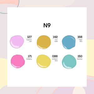 Lavis Nail Lacquer Summer Set N9 (6 colors): 127, 142, 168, 171, 086, 150 by LAVIS NAILS sold by DTK Nail Supply