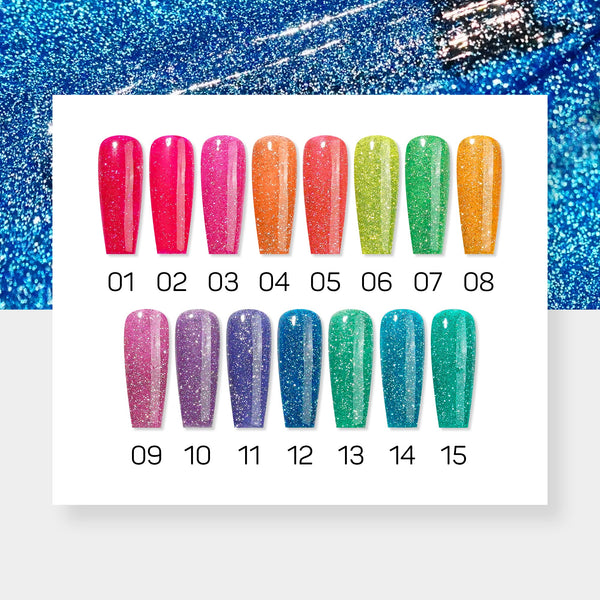 LAVIS Reflective R05 - 22 - Gel Polish 0.5 oz - Neon Lights Reflective Collection by LAVIS NAILS sold by DTK Nail Supply