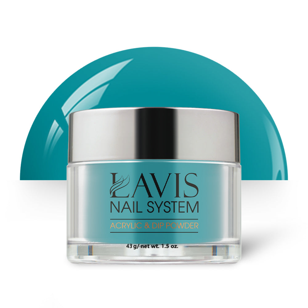 Lavis Acrylic Powder - 200 Tempo Teal - Teal Colors by LAVIS NAILS sold by DTK Nail Supply