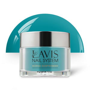 Lavis Acrylic Powder - 200 Tempo Teal - Teal Colors by LAVIS NAILS sold by DTK Nail Supply