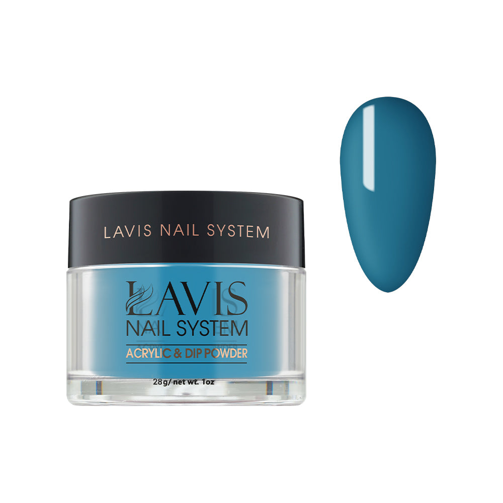 Lavis Acrylic Powder - 201 Blue Nile - Blue Colors by LAVIS NAILS sold by DTK Nail Supply