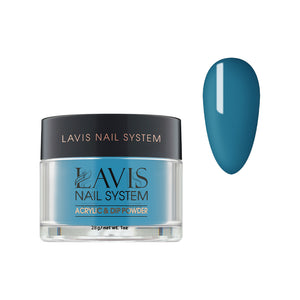 Lavis Acrylic Powder - 201 Blue Nile - Blue Colors by LAVIS NAILS sold by DTK Nail Supply