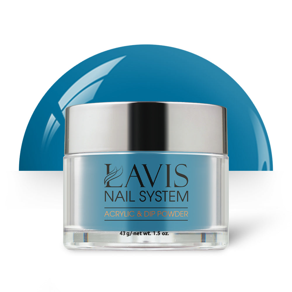 Lavis Acrylic Powder - 201 Blue Nile - Blue Colors by LAVIS NAILS sold by DTK Nail Supply