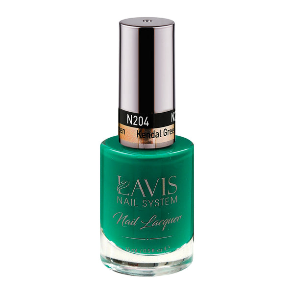 LAVIS Nail Lacquer - 204 Kendal Green - 0.5oz by LAVIS NAILS sold by DTK Nail Supply