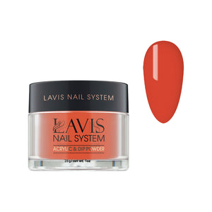 Lavis Acrylic Powder - 205 Cayenne Pepper - Orange Colors by LAVIS NAILS sold by DTK Nail Supply