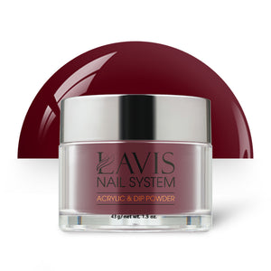 Lavis Acrylic Powder - 209 Fireworks - Crimson Colors by LAVIS NAILS sold by DTK Nail Supply