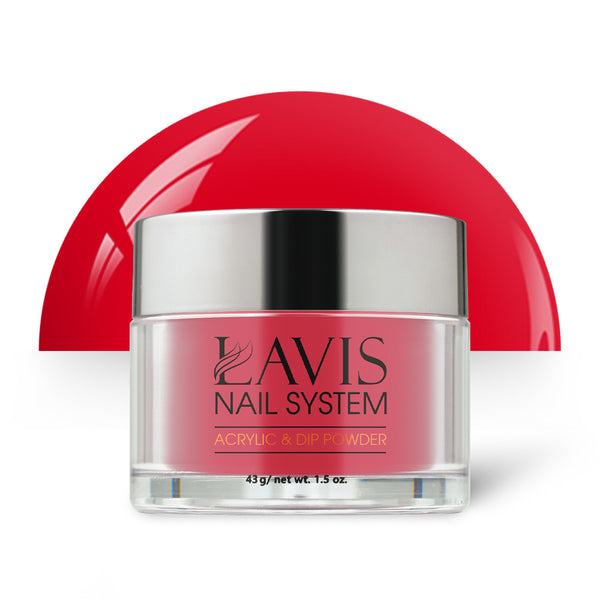Lavis Acrylic Powder - 210 Lusty Red - Scarlet Colors by LAVIS NAILS sold by DTK Nail Supply