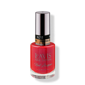 LAVIS Nail Lacquer - 211 Heartfelt Red - 0.5oz by LAVIS NAILS sold by DTK Nail Supply