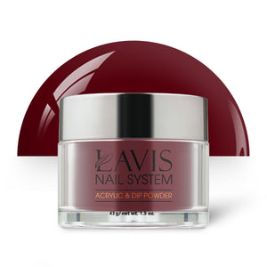 Lavis Acrylic Powder - 212 Luxurious Red - Crimson Colors by LAVIS NAILS sold by DTK Nail Supply