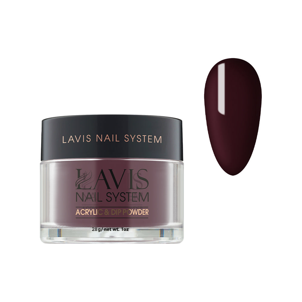 Lavis Acrylic Powder - 215 Merlot - Plum Colors by LAVIS NAILS sold by DTK Nail Supply