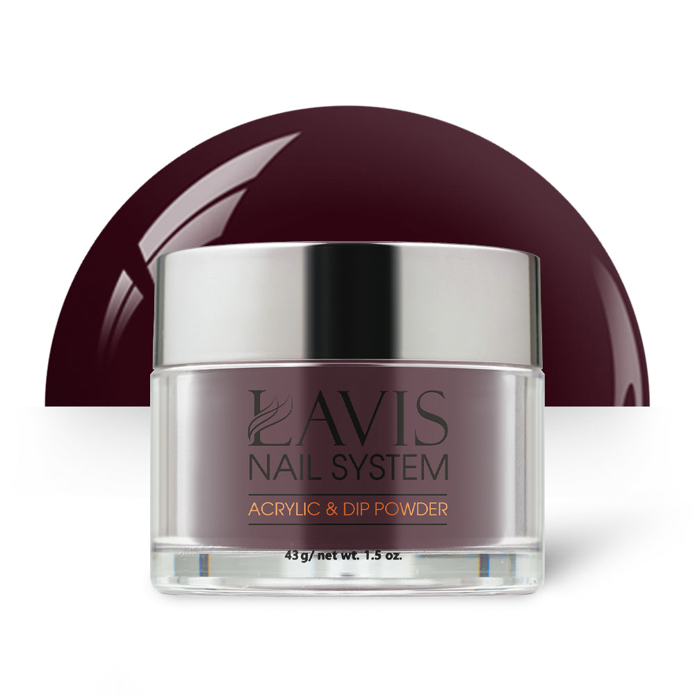 Lavis Acrylic Powder - 215 Merlot - Plum Colors by LAVIS NAILS sold by DTK Nail Supply