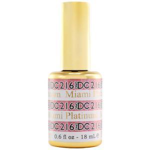DND DC Gel Polish 216 - Glitter, Pink Colors - Miami by DND DC sold by DTK Nail Supply