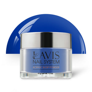 Lavis Acrylic Powder - 219 Honorable Blue - Blue Colors by LAVIS NAILS sold by DTK Nail Supply