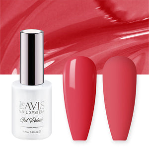LAVIS Nail Lacquer - 222 Gypsy Red - 0.5oz by LAVIS NAILS sold by DTK Nail Supply